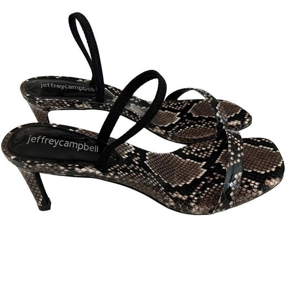 Jeffrey Campbell x Free People 6.5 Hera Strappy Snakeskin Heels New in Box - Picture 1 of 13
